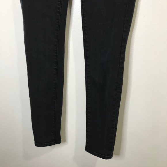 American Eagle Outfitters Skinny Jeans 4R Regular Black Low Rise Stretch - Picture 3 of 10